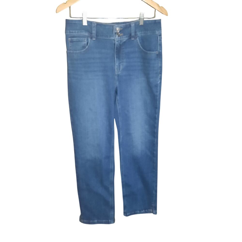 M Jeans Maurices Everflex Slim Straight Ankle Mid Rise Classic Jean Size 8 R